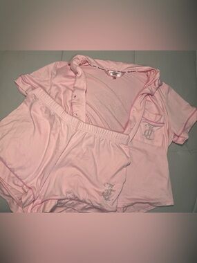 Juicy Couture Light Pink Rhinestone PJ Set